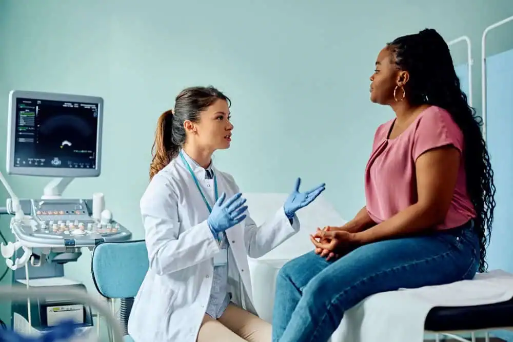 Woman have consultation about vaginal laxity Falkirk
